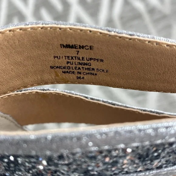 Steve Madden Sparkling Silver High Heels Immence Size: 7 - Picture 7 of 8